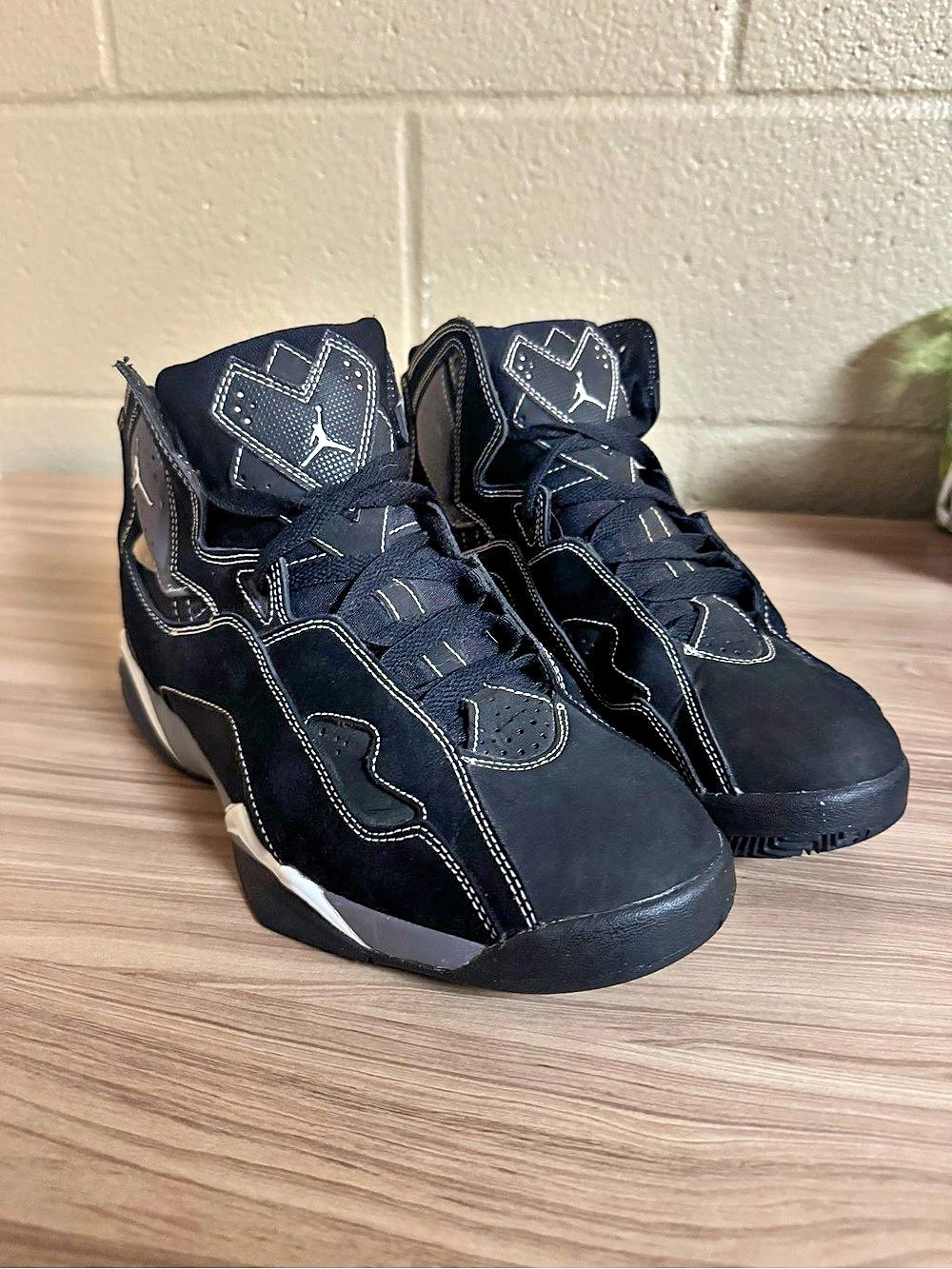 Jordan 7 High-Top Sneakers Black & Gray US 8.5